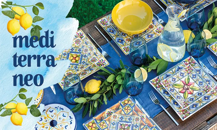 Tavola dal look mediterraneo