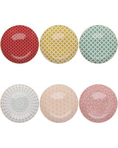 Piatto piano in porcellana, Confusion in Colors