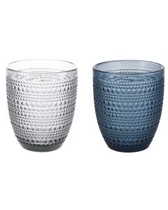 Set 2 bicchieri acqua 340 ml in pasta di vetro, Roma Sibilla