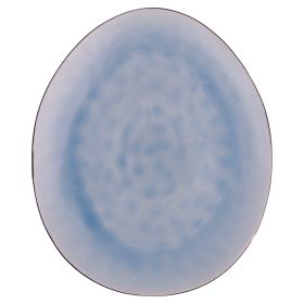 Piatto piano ovale in gres bicolor, The Market