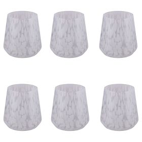 Set 6 bicchieri acqua 410 ml, Candy White