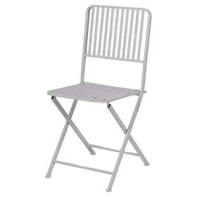 Sedia pieghevole in ferro, bianco satinato, Eden Est&#233;