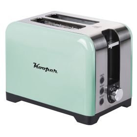 Tostapane vintage, 2 aperture, 780-930W, acquamarina, Kooper