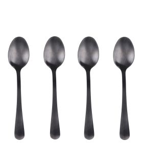 Set 4 cucchiaini nero satinato, 5Th Avenue Sibilla