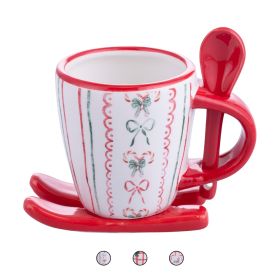 Tazzina caff&#232; con slitta e cucchiaino, Xmas