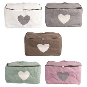 Custodia portatutto effetto teddy 50x40x27 cm, Sibilla