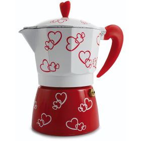 Caffettiera 3 tazze, Cuore S&#236;Chef