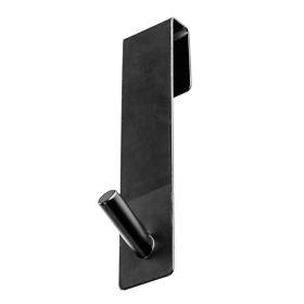 Appendino per box doccia in acciaio inox, fondo gommato, nero, S&#236;ordine