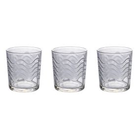 Set 3 bicchieri 270 ml in vetro