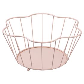 Cestino centrotavola in metallo, Mocha Mousse, Flower