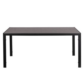 Tavolo da esterno 160x90 cm a doghe