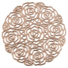 Set 6 sottobicchieri rose, Gold
