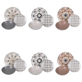 Servizio piatti 18 pezzi in porcellana