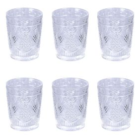Set 6 bicchieri acqua 250 ml in vetro