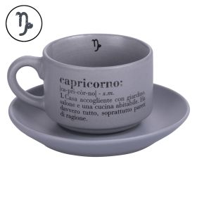 Tazzina caff&#232; con piattino 90 ml, Victionary Capricorno