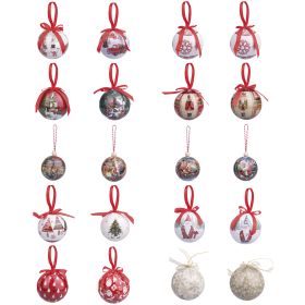 Set 2 palle natalizie con fiocco, &#216; 7,5 cm, Santa&#39;s House