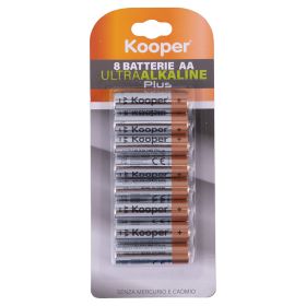 Set 8 batterie stilo 1,5 V, Kooper