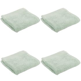 Set 4 lavette 30x30 cm in cotone 650 gsm, verde salvia, Sibilla