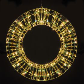 Ghirlanda natalizia luminosa, 80 microled, bianco caldo, Santa&#39;s House