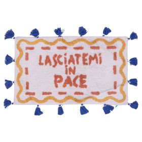 Tappeto bagno 50x80 cm in morbido cotone con nappine, More Amor