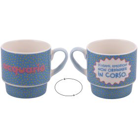 Mug 330 ml impilabile, More Amor Acquario