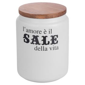 Barattolo sale 900 ml in ceramica e bamb&#249;, Idee