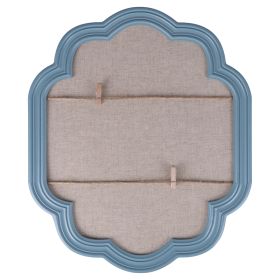 Cornice porta foto da muro con fili in corda e mollette, blu, Memories