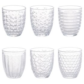 Set 6 bicchieri acqua 320 ml, Geometrie Light