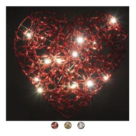 Fuoriporta cuore led 30 cm, Santa&#39;s House