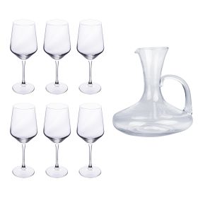 Set degustazione vino 6 calici + decanter