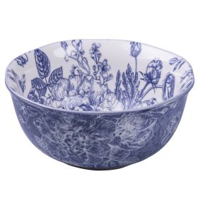 Ciotola in porcellana, decoro floreale, lilla, Fleurette