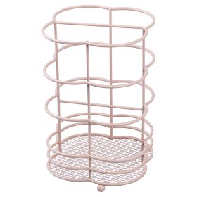 Portautensili grande in metallo, Mocha Mousse, Flower