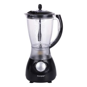 Frullatore elettrico 1,8 L, 4 velocit&#224;, funzione Pulse, 350W, nero, Kooper