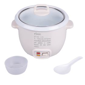 Cuociriso in acciaio con coperchio, 2 funzioni, 400W, avorio,  Victionary