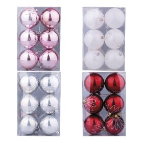 Set 6 palle di Natale &#216; 8 cm, Santa&#39;s House