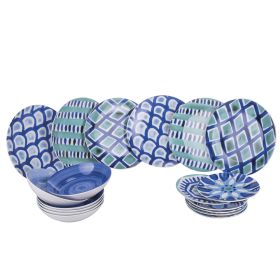 Servizio piatti 18 pezzi in porcellana