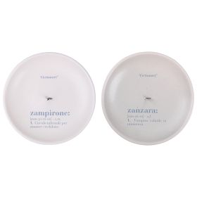 Set 2 porta zampironi in ceramica &#216;15x2,5 cm, Victionary