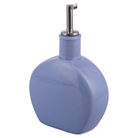Mini oliera 220 ml in ceramica, tappo e beccuccio salvagoccia, indaco, 4 Toni