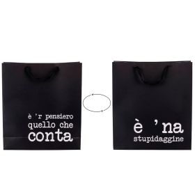 Busta regalo grande double face in carta 36x12x40 cm, S.P.Q.eRe