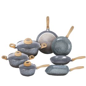 Batteria 10 pezzi, rivestimento in ceramica, induzione, Alaska SìChef