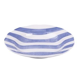 Piatto fondo in porcellana, blu, Versilia