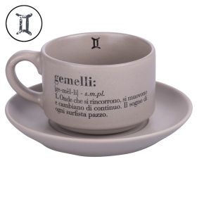 Tazzina caff&#232; con piattino 90 ml, Victionary Gemelli