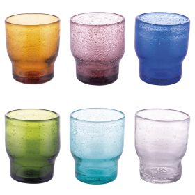 Set 6 bicchieri acqua 325 ml in pasta di vetro