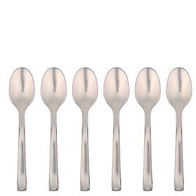 Set 6 cucchiaini caff&#232; in acciaio inox 18/10, Duna