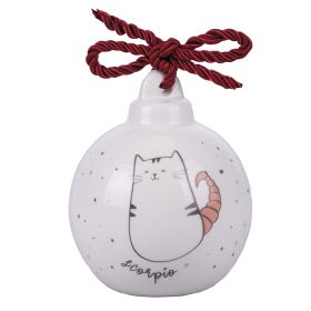 Pallina natalizia in ceramica, Oroscocats Scorpio