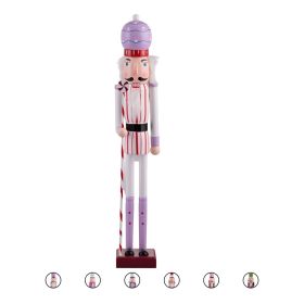 Soldato candy natalizio in legno h. 55 cm, Santa&#39;s House