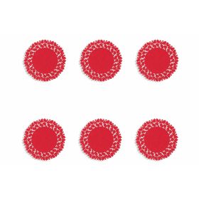 Set 6 sottobicchieri agrifoglio, Santa&#39;s House