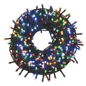 Filo 1000 led multicolor 30 m, uso esterno, 8 giochi di luce, Santa&#39;s House