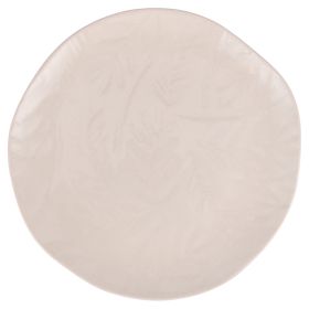 Piatto piano in gres, Xmas White