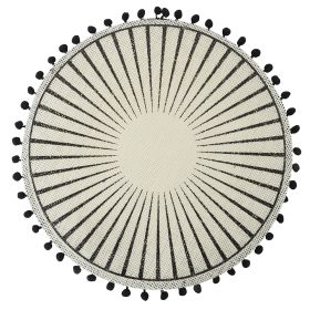 Tovaglietta tonda, Black